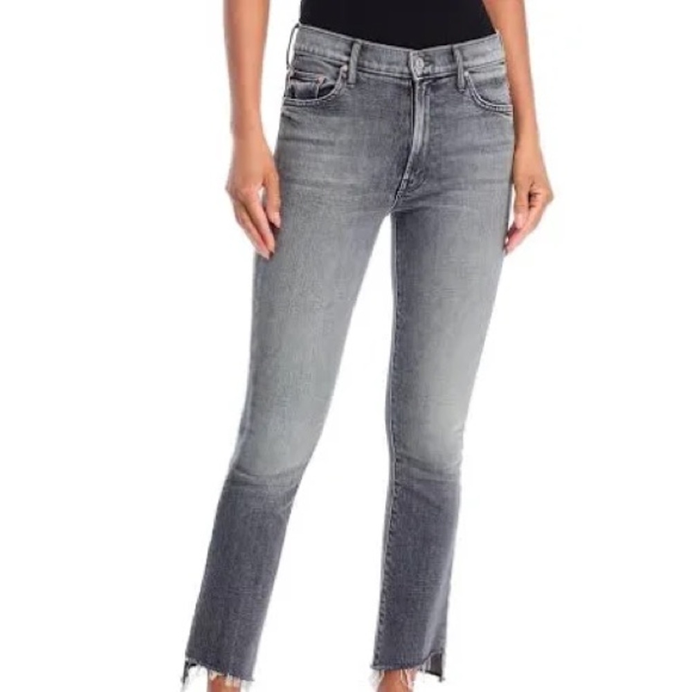 MOTHER high wasted rascal – ankle step fray jeans